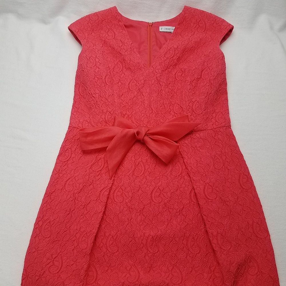 Carmen Marc Valvo Cocktail Sleeveless Dress Sz 10